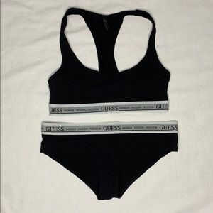 GUESS Racerback Bralette & Hipster Panty